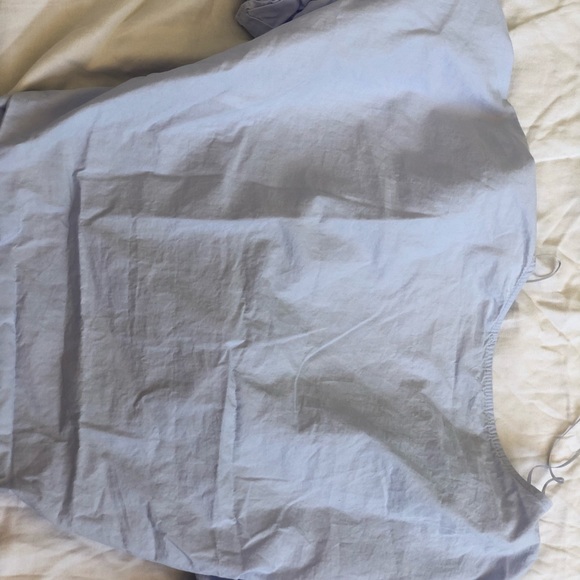 Crop blue blouse - Picture 3 of 4